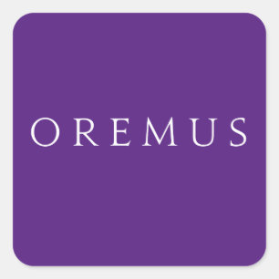 Oremus Stickers: Liturgical Färg Fyrkantigt Klistermärke
