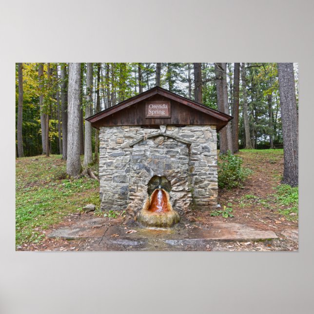 Orenda Spring, Saratoga County New York  Poster (Framsidan)