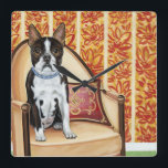 Oreo Cookie Boston Fyrkantig Klocka<br><div class="desc">Djur</div>