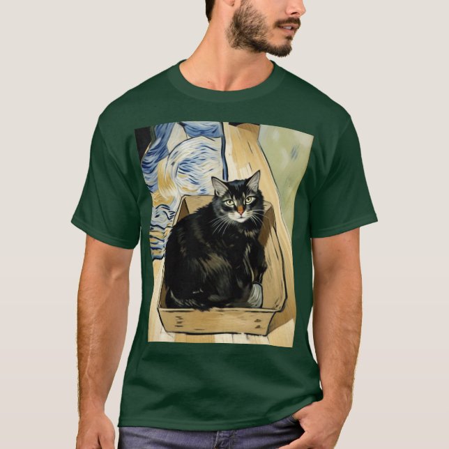 Oreo Maine Coon Katten Aktiv T Shirt (Framsida)