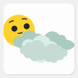 Öresdagspresacker för väder, lakan fyrkantigt klistermärke