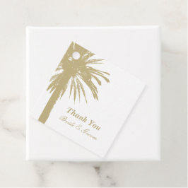 Öresemärkningar för destinationsbröllop i Tropical Gåvor Etiketter