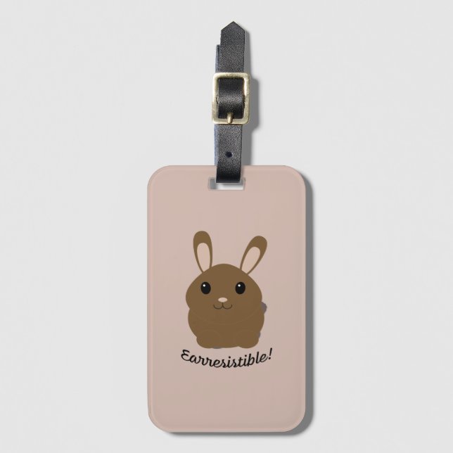 Öreslig Bunny Bagagebricka (Framsida vertikal)