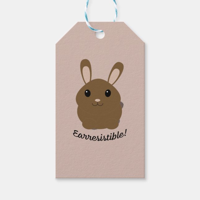 Öreslig Bunny Presentetikett (Framsidan)