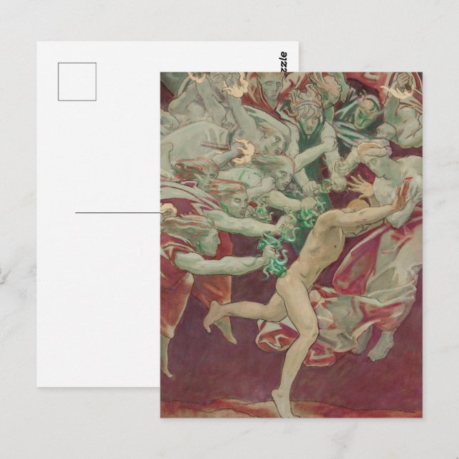Orestes och Furierna av John Singer Sargent Vykort (Fram/baksida)