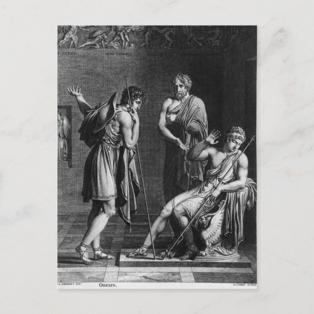 Orestes och Pyrrhus Vykort (Framsida)