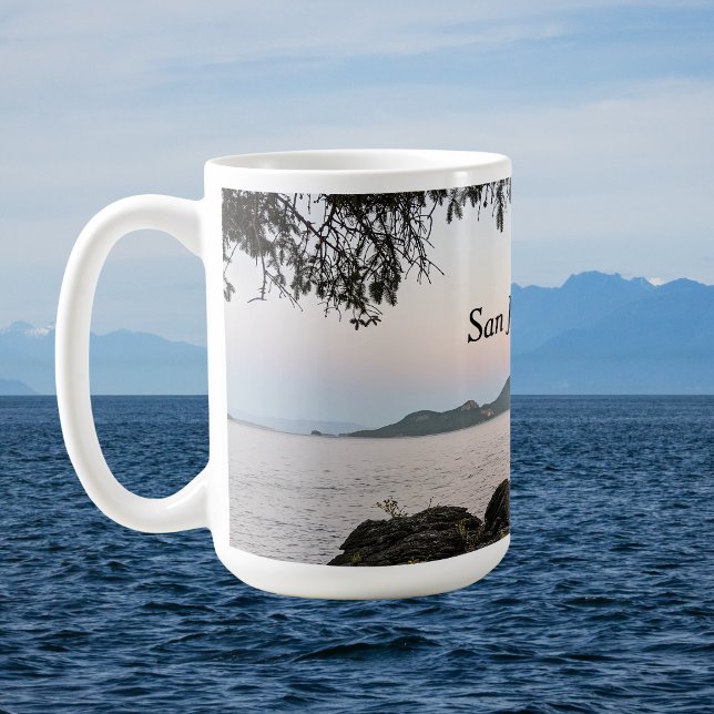 Öresund över San Juan-öarna Kaffemugg (Skapare uppladdad)