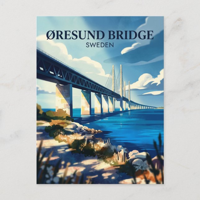 Öresundsbron Sverige Vykort (Framsida)