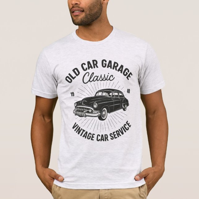 OREXO "Classic Garage '48' T-Shirt Ash Grått (Framsida)