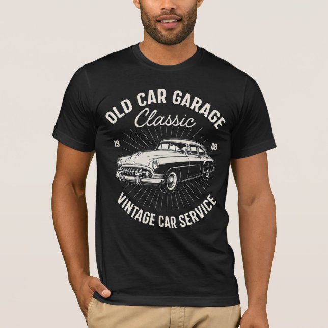 OREXO "Classic Garage '48' T-Shirt Black (Framsida)