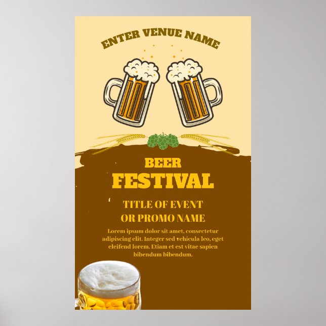 Örfestivalens Anpassningsbar Poster (Framsidan)