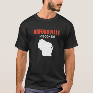 Orfordville Wisconsin USA State America Travel Wis T Shirt