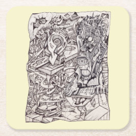 Organ av oro Papper Underlägg Kvadrat