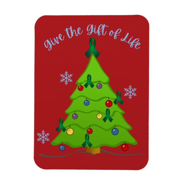 Organ Donation Medvetenhet Julgran Högtid Magnet (Vertikal)