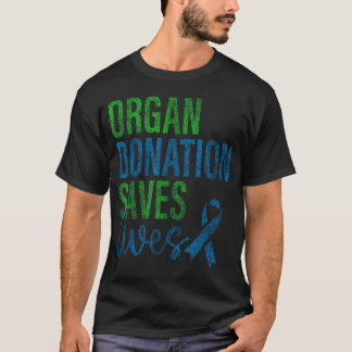 Organ Donation Räddar Liv Nationell Donera Liv T Shirt