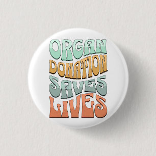 Organ Donation Räddar Liv T-Shirt Knapp