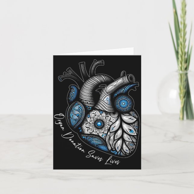 Organ Donation Saves Lives Heart Transplant Cardia Kort (Framsida)