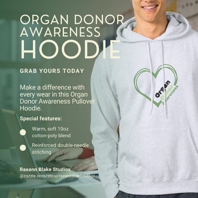 Organ Donor Awareness Pullover Hoodie (Skapare uppladdad)