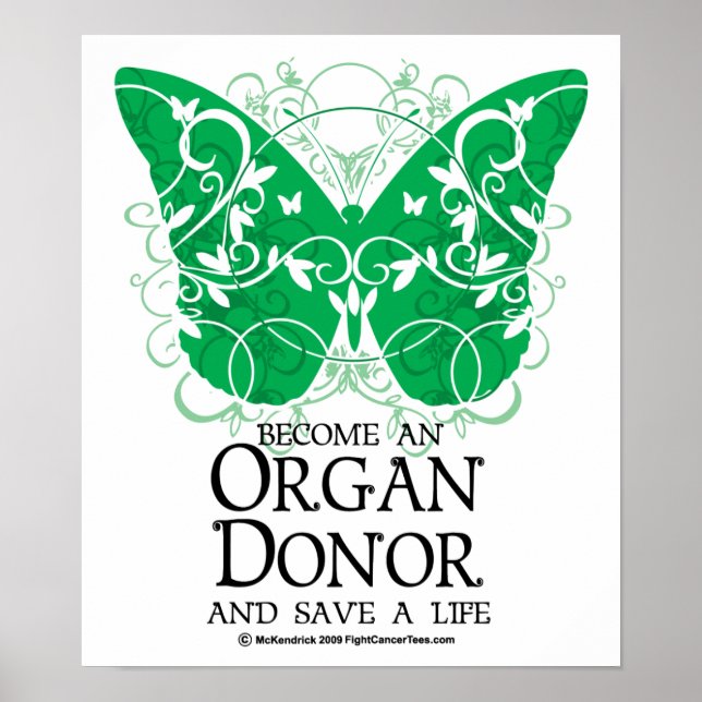 Organ Donor Butterfly Poster (Framsidan)