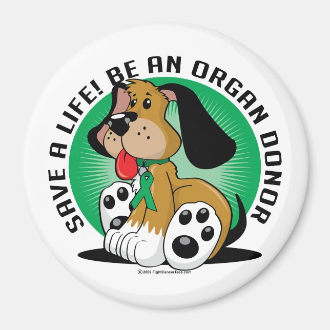 Organ Donor Hund Magnet (Framsidan)