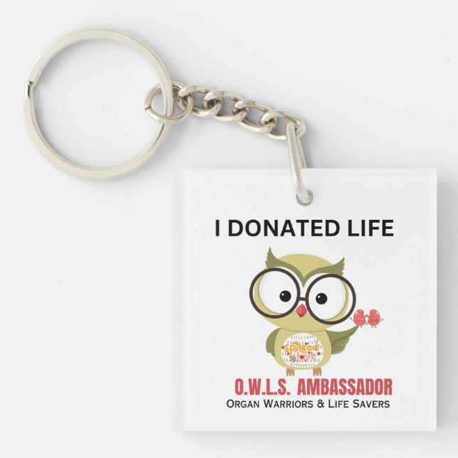ORGAN DONOR KEYCHAIN - JAG GJORDE LIV (Framsidan)