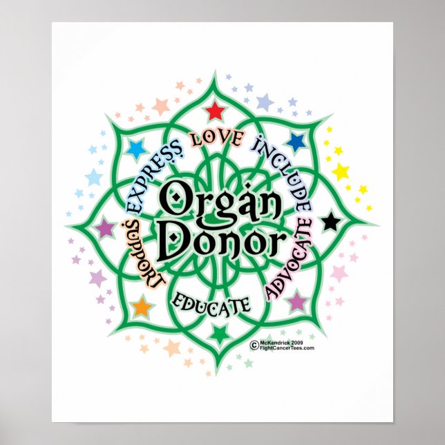 Organ Donor Lotus Poster (Framsidan)