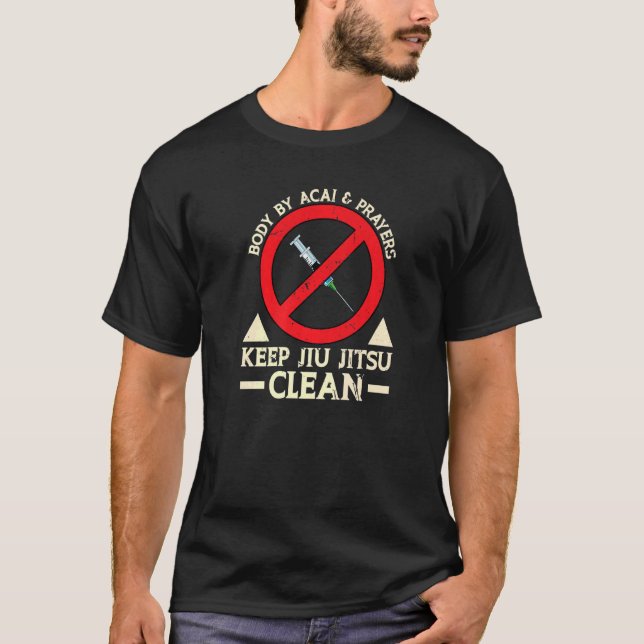 Organ efter Acai och Prayers Behålla Jiu Jitsu Cle T Shirt (Framsida)