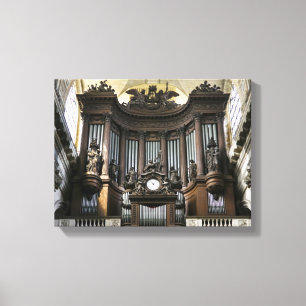 Organ för St Sulpice Canvastryck