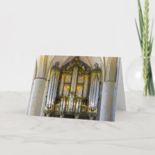 Organ, Groningen, Nederländerna, hälsningskort Helgkort