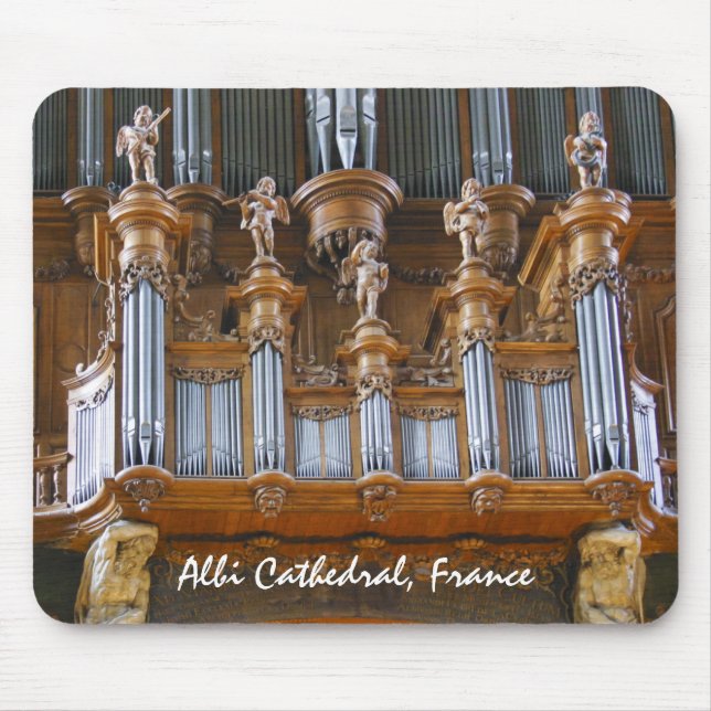 Organ i den Albi domkyrkan, frankrike Musmatta (Framsidan)