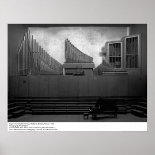 Organ i Hertz Hall, UC Berkeley, 1966 Poster