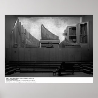 Organ i Hertz Hall, UC Berkeley, 1966 Poster