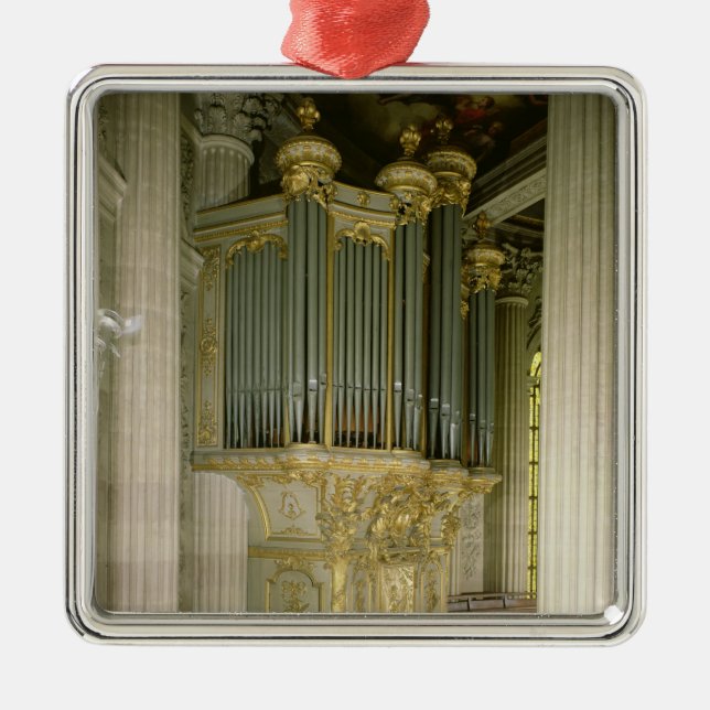 Organ i kapell julgransprydnad metall (Framsidan)