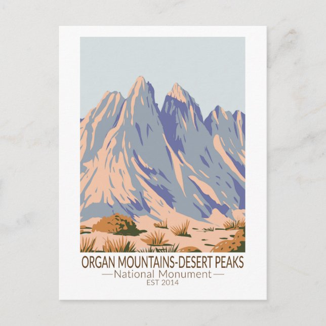 Organ Mountains Desert Peaks National Monument Vykort (Framsida)