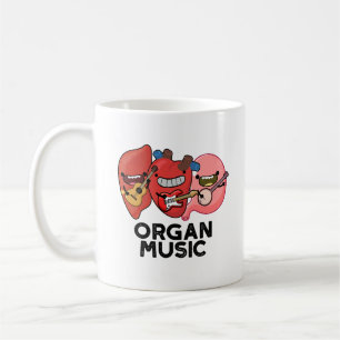 Organ Music Funny Anatomy Body Parts Pun Kaffemugg