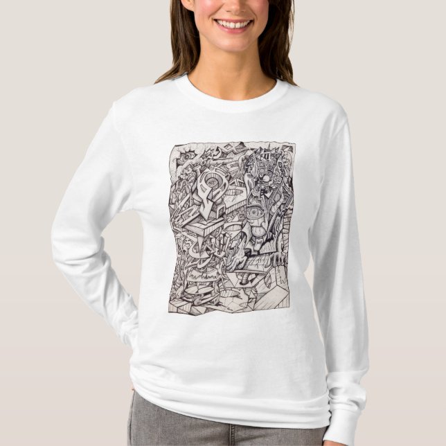 Organ of Worries Långärmad T-Shirt (Framsida)