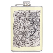 Organ of Worries Vinyl Wrapped Flask