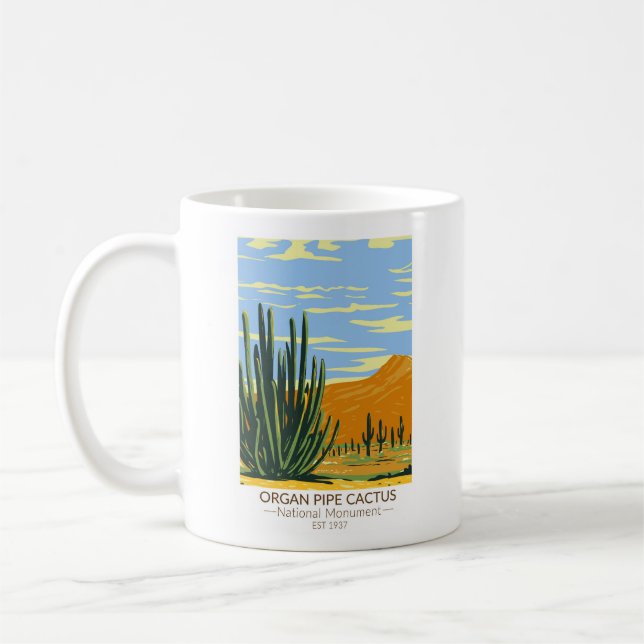 Organ Pipe Cactus nationalmonument Arizona Kaffemugg (Vänster)