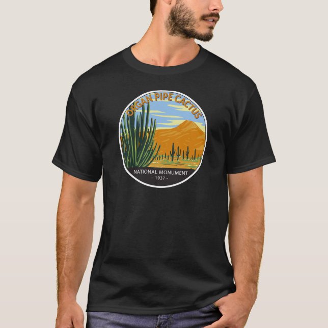 Organ Pipe Cactus nationalmonument Arizona T Shirt (Framsida)