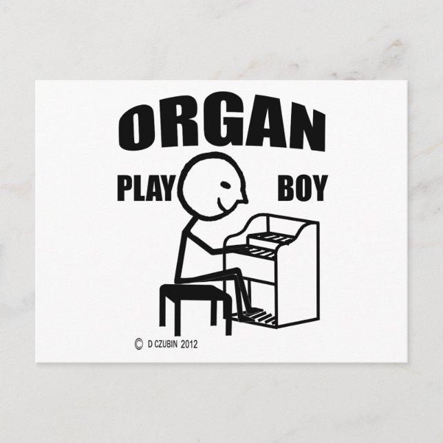 Organ Play Boy Vykort (Framsida)