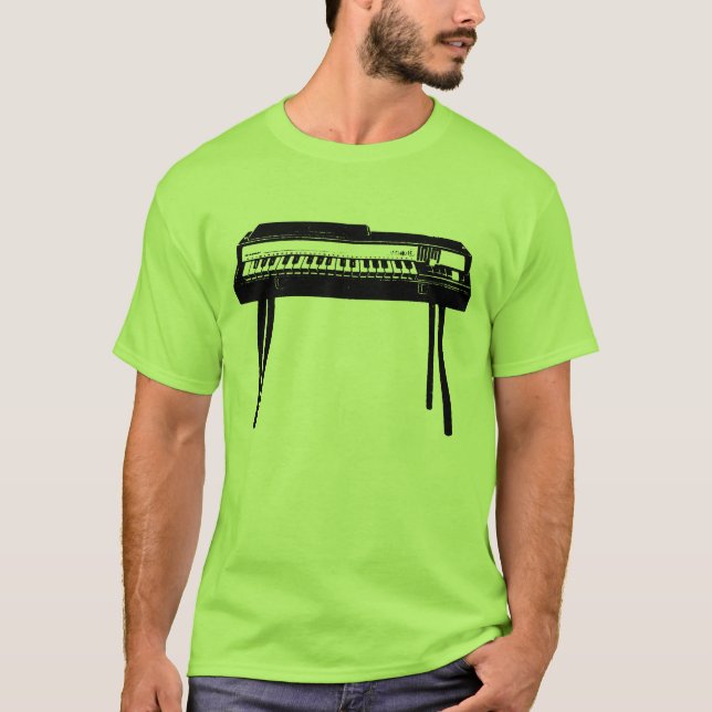Organ Retro Illustration Tee Shirt (Framsida)