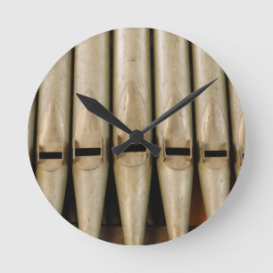 Organ Rör Clock Rund Klocka