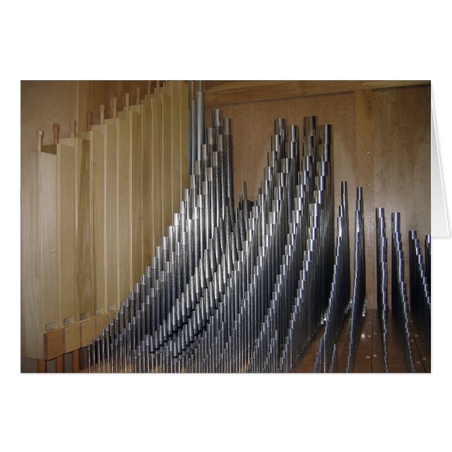 Organ Rör Hälsningskort (Framsidan Horizontal)
