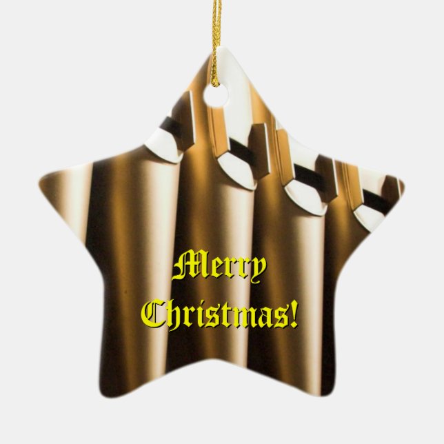 Organ rör julprydnad julgransprydnad keramik (Framsidan)