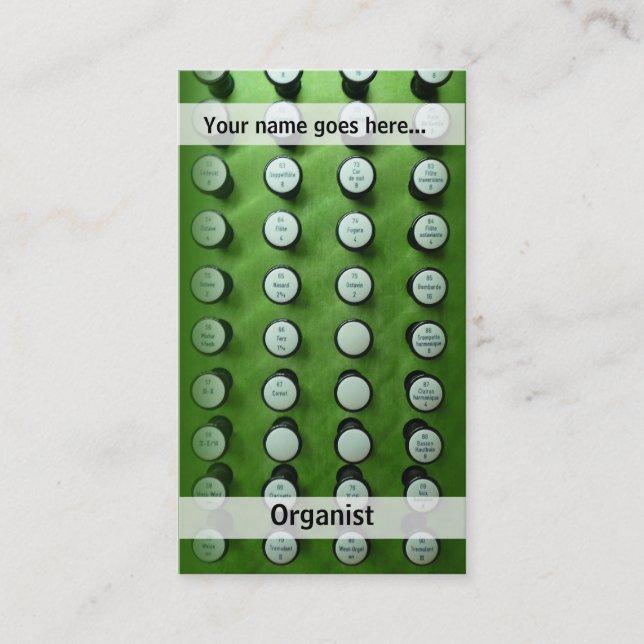 organ stoppar visitkorten visitkort (Framsida)