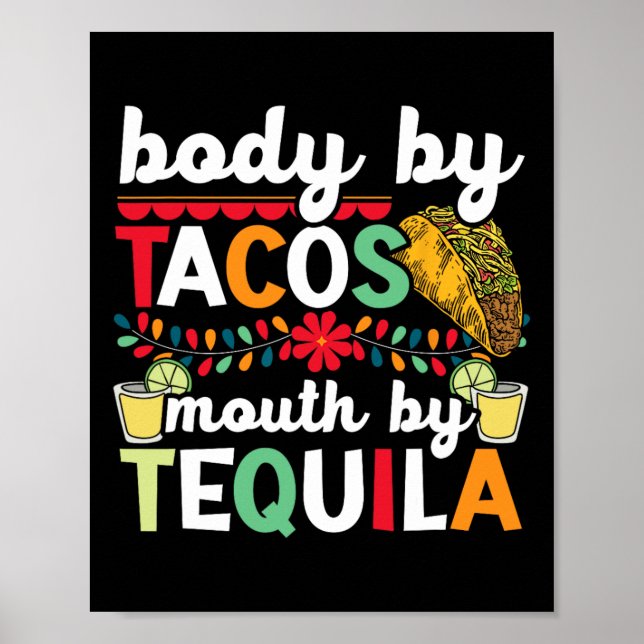 Organ Tacos Mouth by Tequila Drinker cinco de Mors Poster (Framsidan)