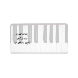 Organ Tangentbord Adressetikett