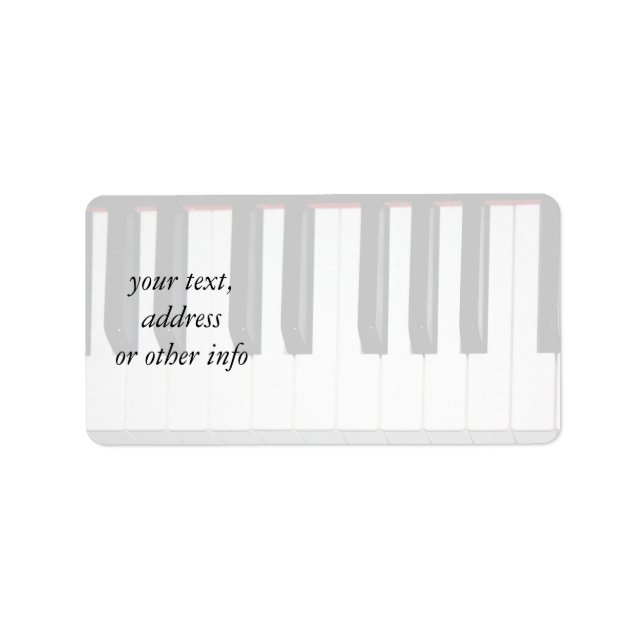 Organ Tangentbord Adressetikett (Framsidan)