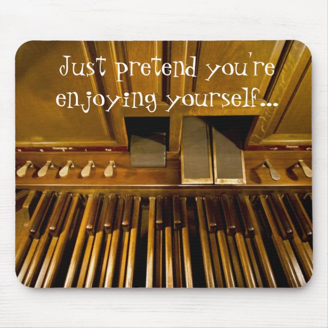 Organ trampar mousepad för organists musmatta (Framsidan)