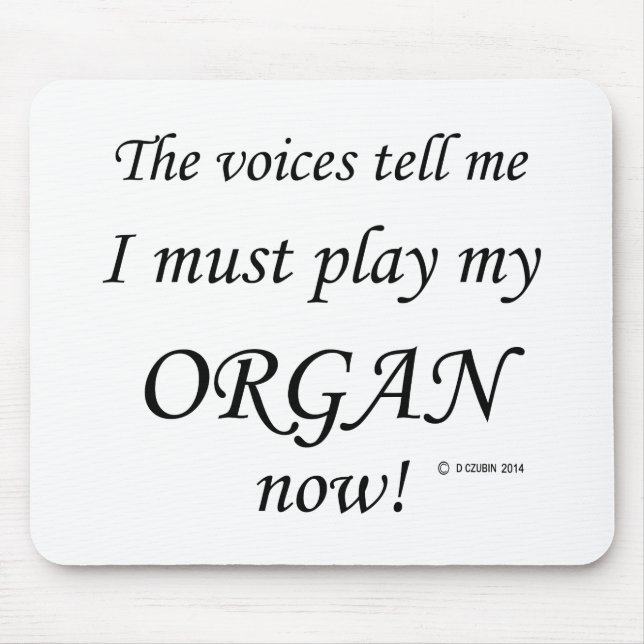 Organ Voices säger att must Play Musmatta (Framsidan)